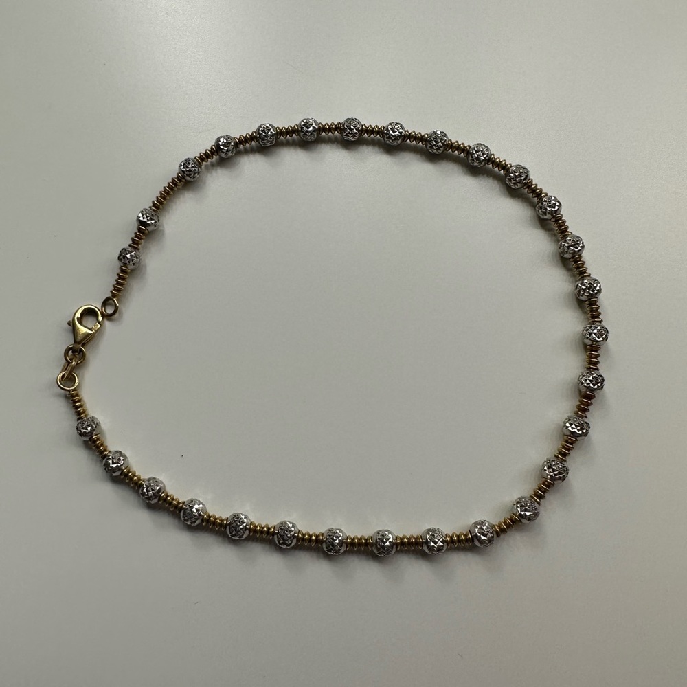 14K Gold Italy Ankle Bracelet